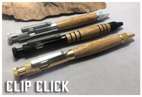 Clip Click Bolt Action Pen